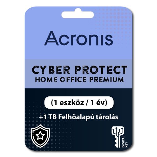 Acronis Cyber Protect Home Office Premium (1 eszköz / 1 év) + 1 TB Felhőalapú tárolás