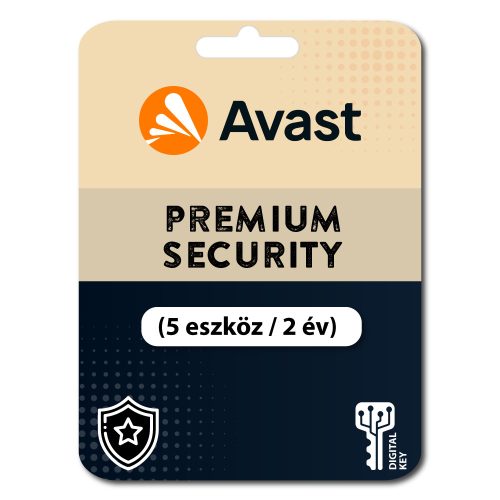 Avast Premium Security (5 eszköz / 2 év)