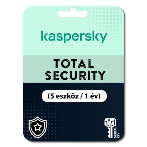 Kaspersky Total Security (5 eszköz / 1 év)